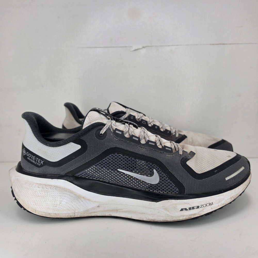 Nike Pegasus 41 Gore-Tex FQ1356-002 Mens 11.5 Gray Waterproof Running Shoes